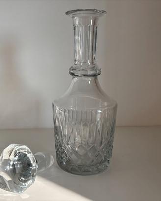 Decanter vintage in cristallo molato