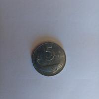 MONETA LIRE 5 1954 IN BUONE CONDIZIONI. 