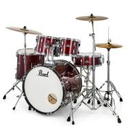 BATTERIA PEARL ROADSHOW PLUS RED WINE + PIATTI SAB