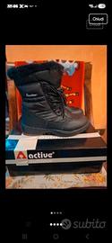Stivali donna Active neri impermeabili, imbottiti 