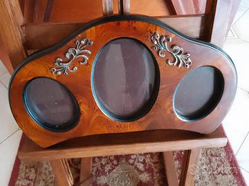 Antico Portafoto Radica Di Noce Made Italy