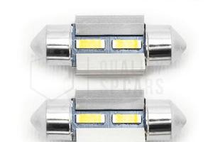 2 Lampadine LED SILURO 31mm Luci NO ERROR 6500K