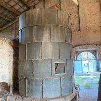 Silos per cereali già smontato