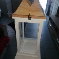 lanterna legno e vetro 