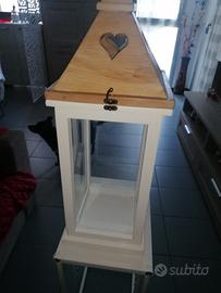 lanterna legno e vetro 