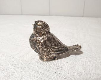 Passero uccellino in argento 800 vintage sale pepe