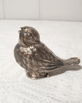 Passero uccellino in argento 800 vintage sale pepe