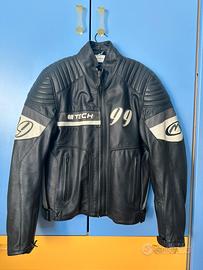 Giacca da moto M-Tech J99 in vera pelle -Vintage-