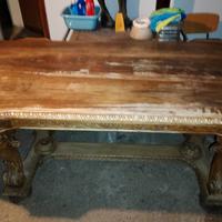 tavolo in noce massello 2.50mt ovale