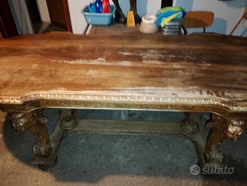 tavolo in noce massello 2.50mt ovale