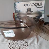 Casseruola con coperchio Arcopal vetro fumé