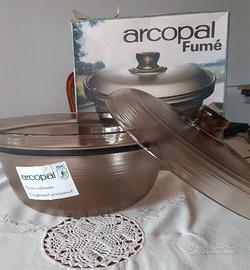 Casseruola con coperchio Arcopal vetro fumé
