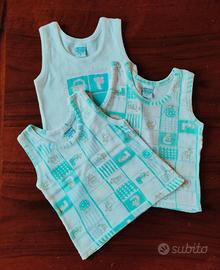 Canottiere bambino set