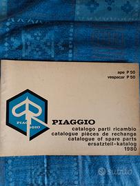 Catalogo parti ricambio 1980 ape P 50 vespacar P50