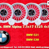 4 pz. cerchi BMW Alpina 7.5x17 ET25 3 E30