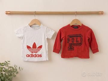 Set Adidas + Polo Ralph Lauren 9–12 mesi