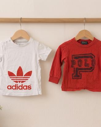 Set Adidas + Polo Ralph Lauren 9–12 mesi