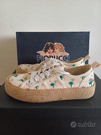 fiorucci scarpe tela vintage 37