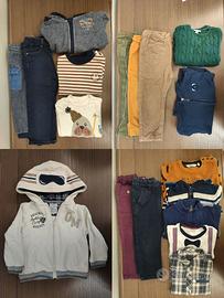 Set 18 capi vestiti bimbo 18 - 24 - 30 - 36 mesi
