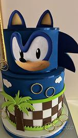 TORTA A TEMA PER COMPLEANNO - SONIC