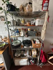 Scaffalatura metallo 5 ripiani per casa o garage