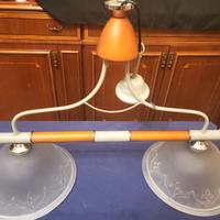 Lampadario a due lampade