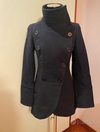 Giaccone blu in lana