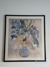 Quadro grande con manifesto d'arte A. Del Bon