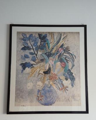 Quadro grande con manifesto d'arte A. Del Bon