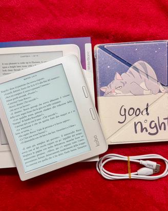 Kobo Libra 2 Bianco + cover