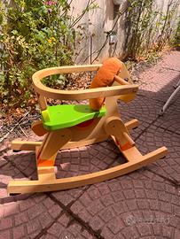 Cavalcabile / dondolo Sevi in legno – da riparare