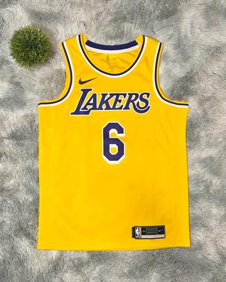 Jersey Lakers Lebron James 6 Canotta Nike Nba