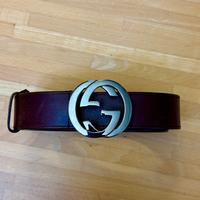 Cintura Gucci in pelle marrone