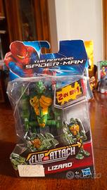 the amazing spiderman cyber lizard flip and attack