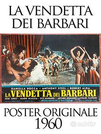 La Vendetta Dei Barbari 1960 Poster Originale Cast
