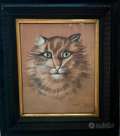 Lenci Marino (1874-1939) "Gatto" 1925 Firmato