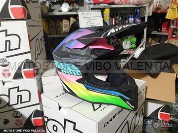 Casco cross airoh wraap prism matt