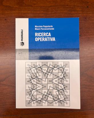 Ricercaa Operativa di Pappalardo e Passacantando