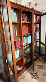 Libreria vetrina in legno stile classico – 201 cm