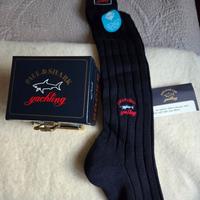 calzini uomo PAUL & SHARK blu lana merino 43-45