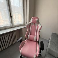 Sedia gaming/ufficio rosa
