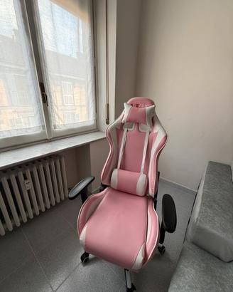 Sedia gaming/ufficio rosa