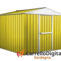 Box deposito porta attrezzi lamiera 276x260 giallo