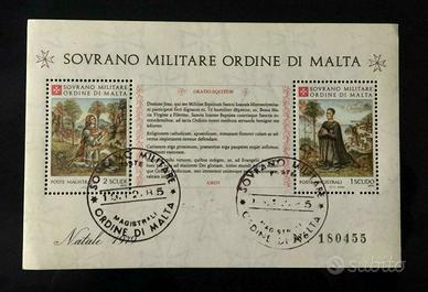 foglietto SMOM Sovrano militare ordine di Malta