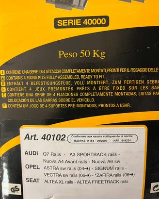 Barre portatutto auto