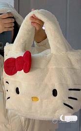 Borsa grande peluche Hello Kitty