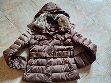Giubbino donna Peteury beige lucido nuovo.
