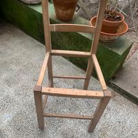 Sedia vintage da restaurare