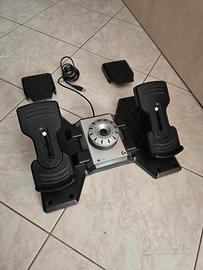 Logitech G Saitek PRO Flight Rudder - Pedaliera PC