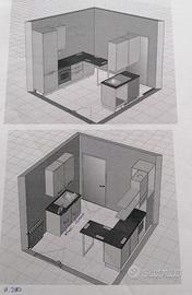 Cucina completa, installata mai utilizzata